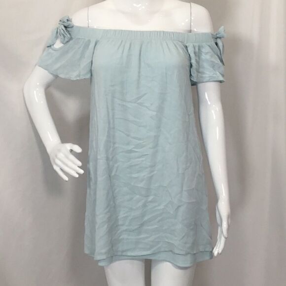 One Clothing Off the Shoulder Shift Dress (H6) - Picture 2 of 6
